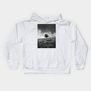 Single Tree on Dartmoor Kids Hoodie